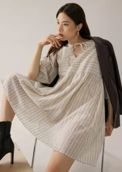 Catriona Striped Panel Dress