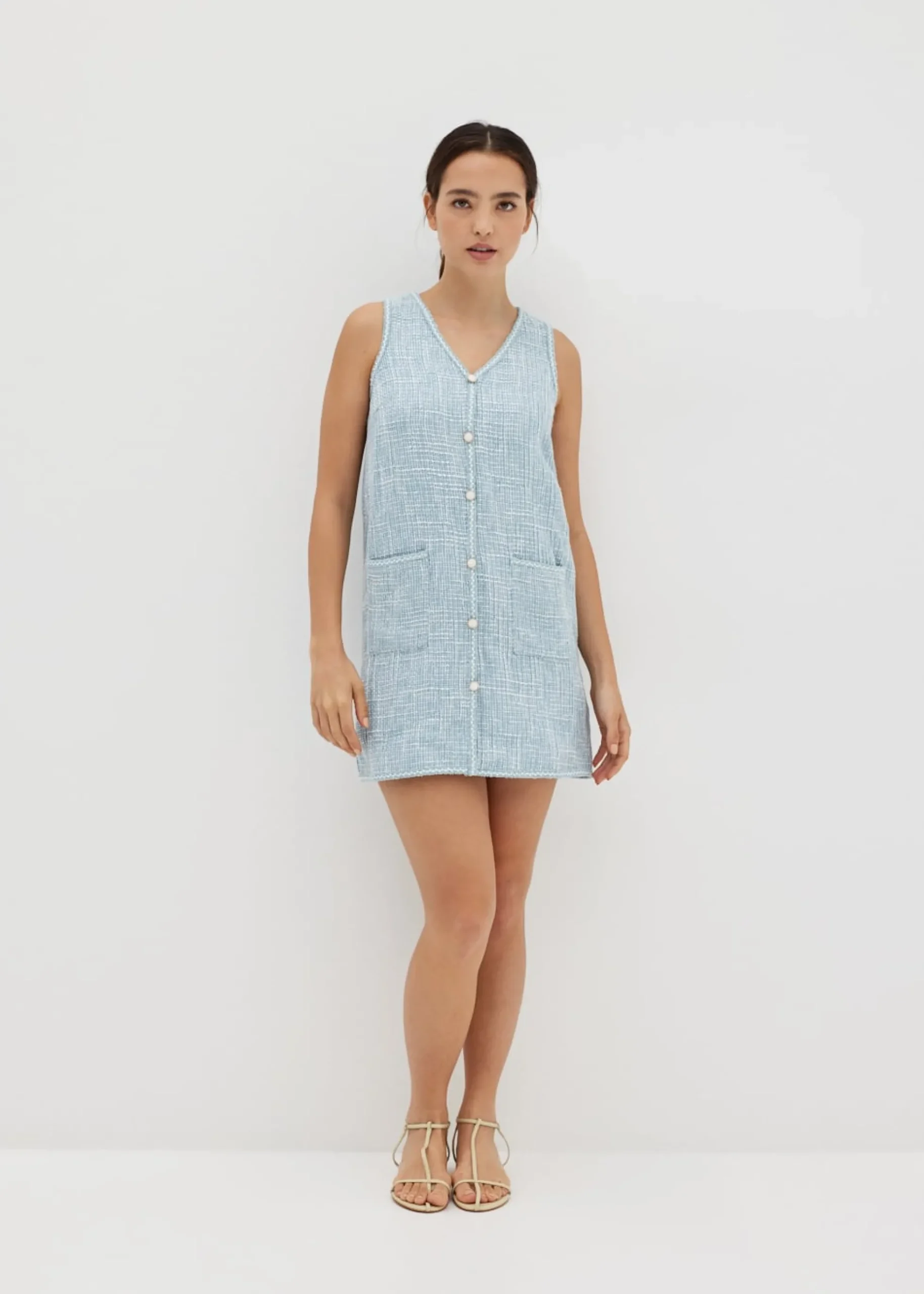 Cayley Tweed Shift Dress