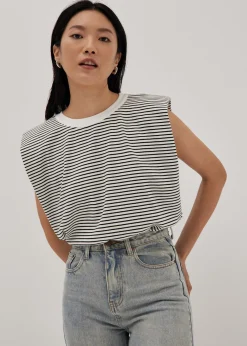 Celeste Padded Striped T-Shirt
