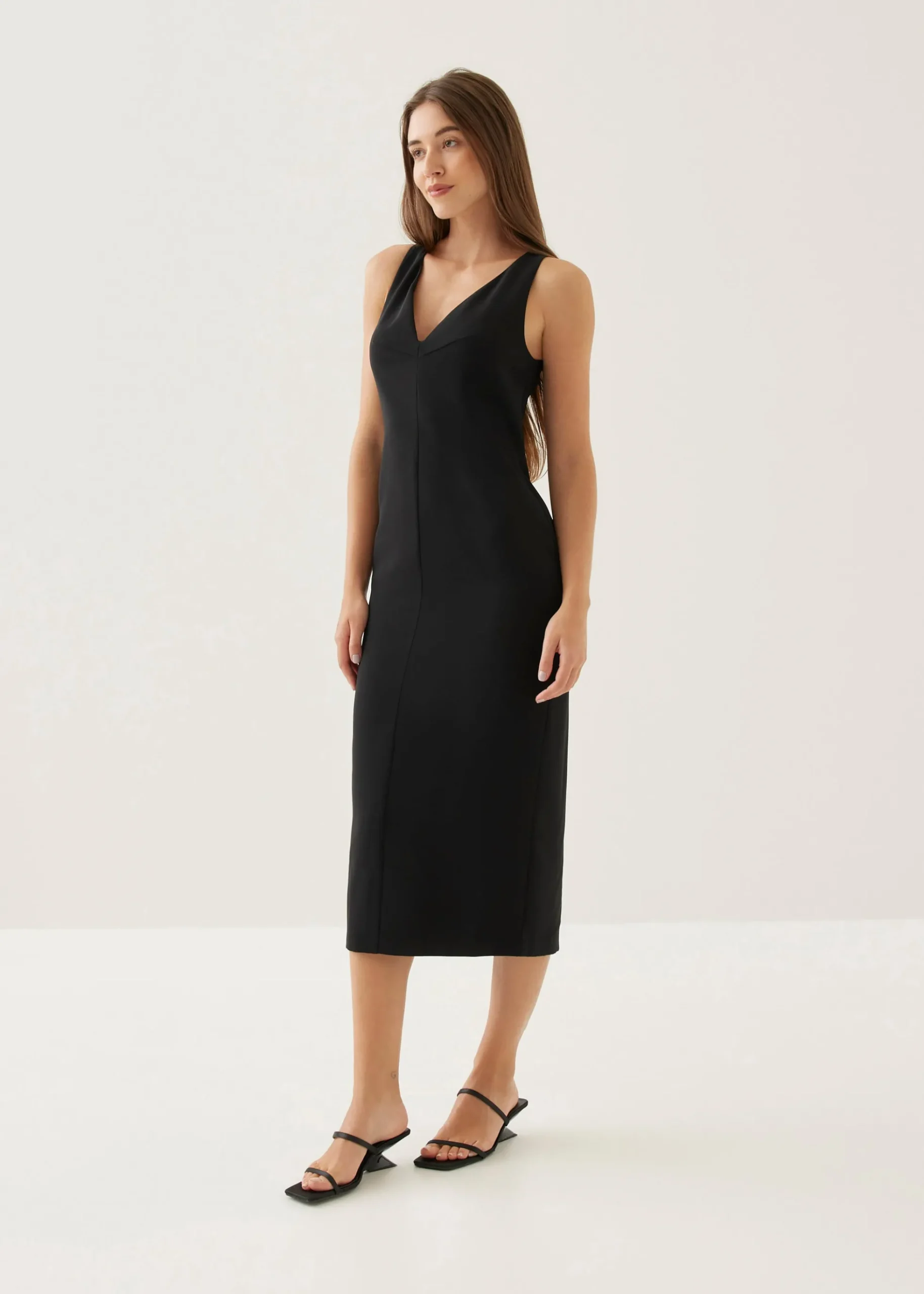 Cera Classic Column Midi Dress