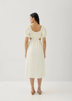 Cereza Padded Textured Cut Out Dress