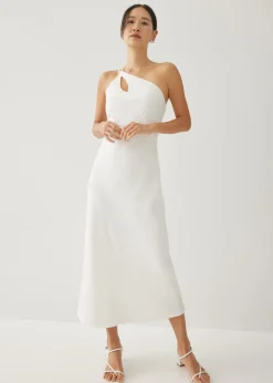 Charlita Linen Column Midaxi Dress