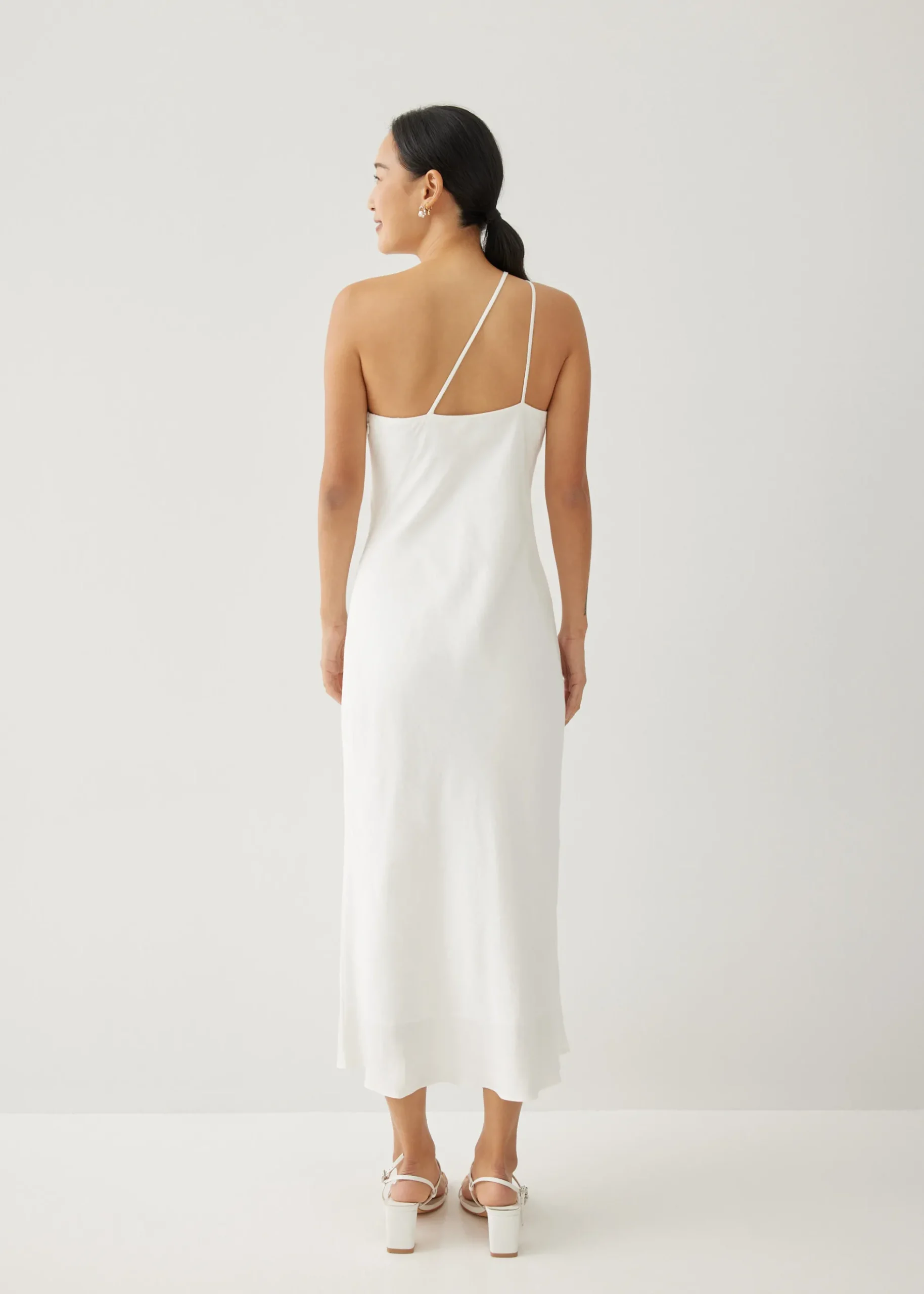 Charlita Linen Column Midaxi Dress