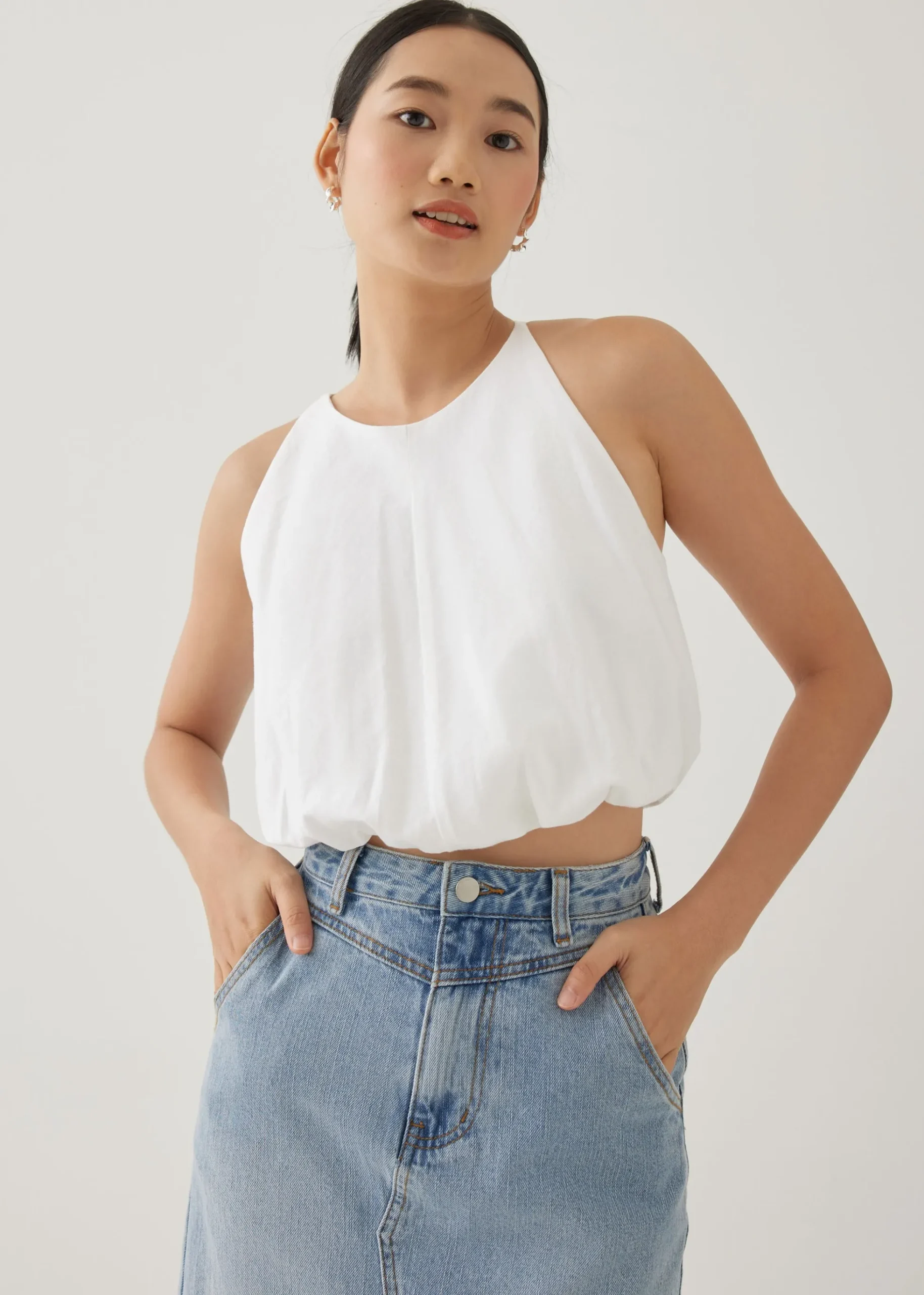 Chesca Cotton Crop Tank Top