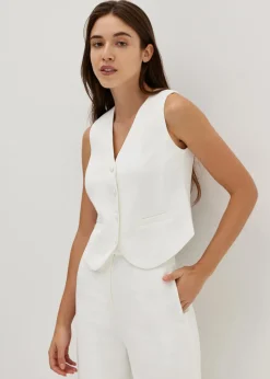 Claira Fitted V-neck Vest