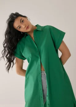 Clarita Poplin Shirt Dress