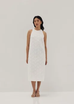 Clover Lace Column Dress