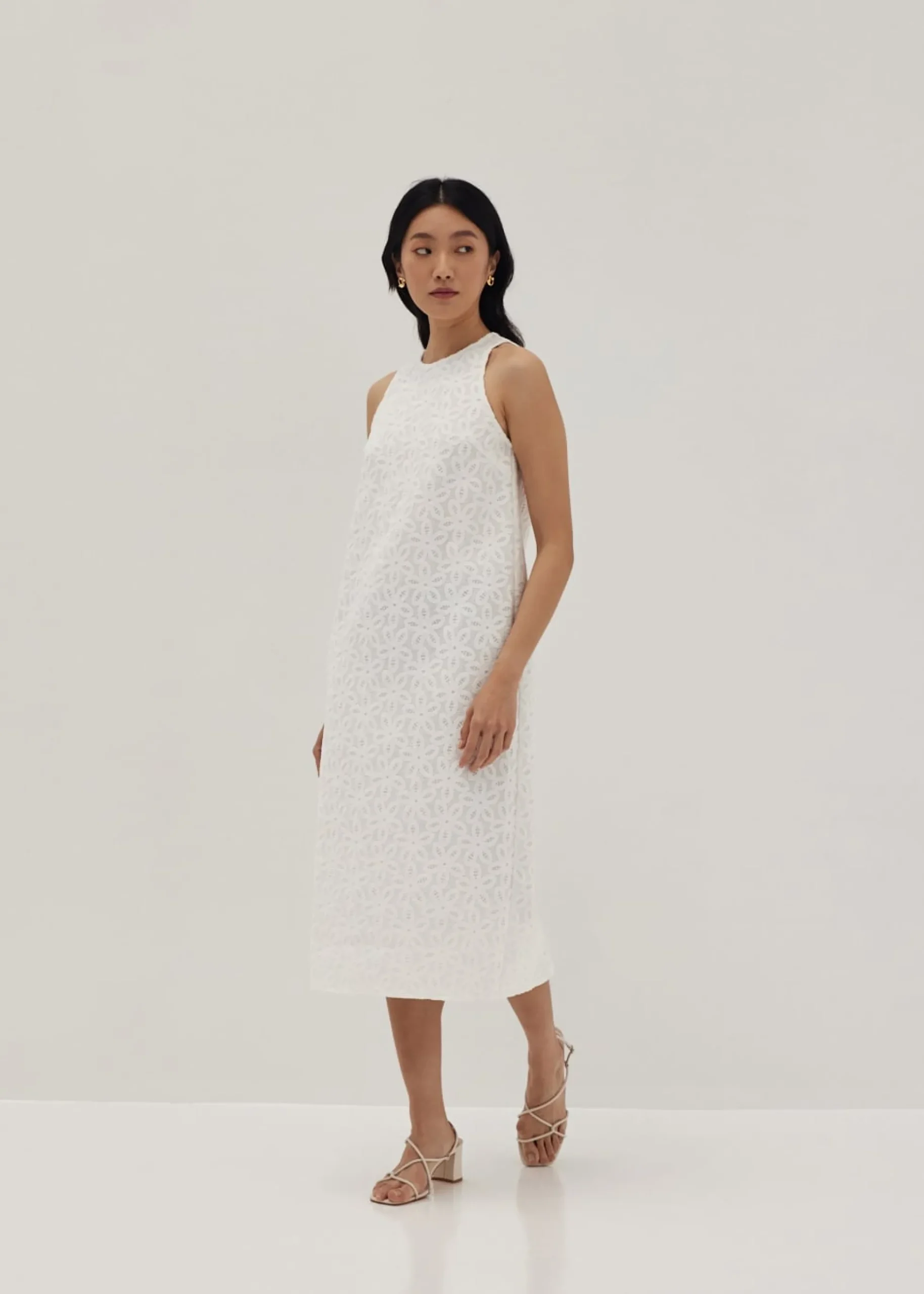 Clover Lace Column Dress