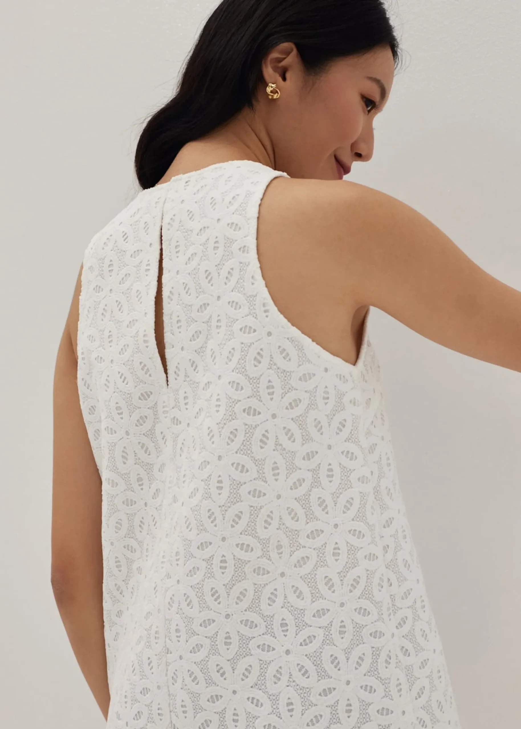 Clover Lace Column Dress