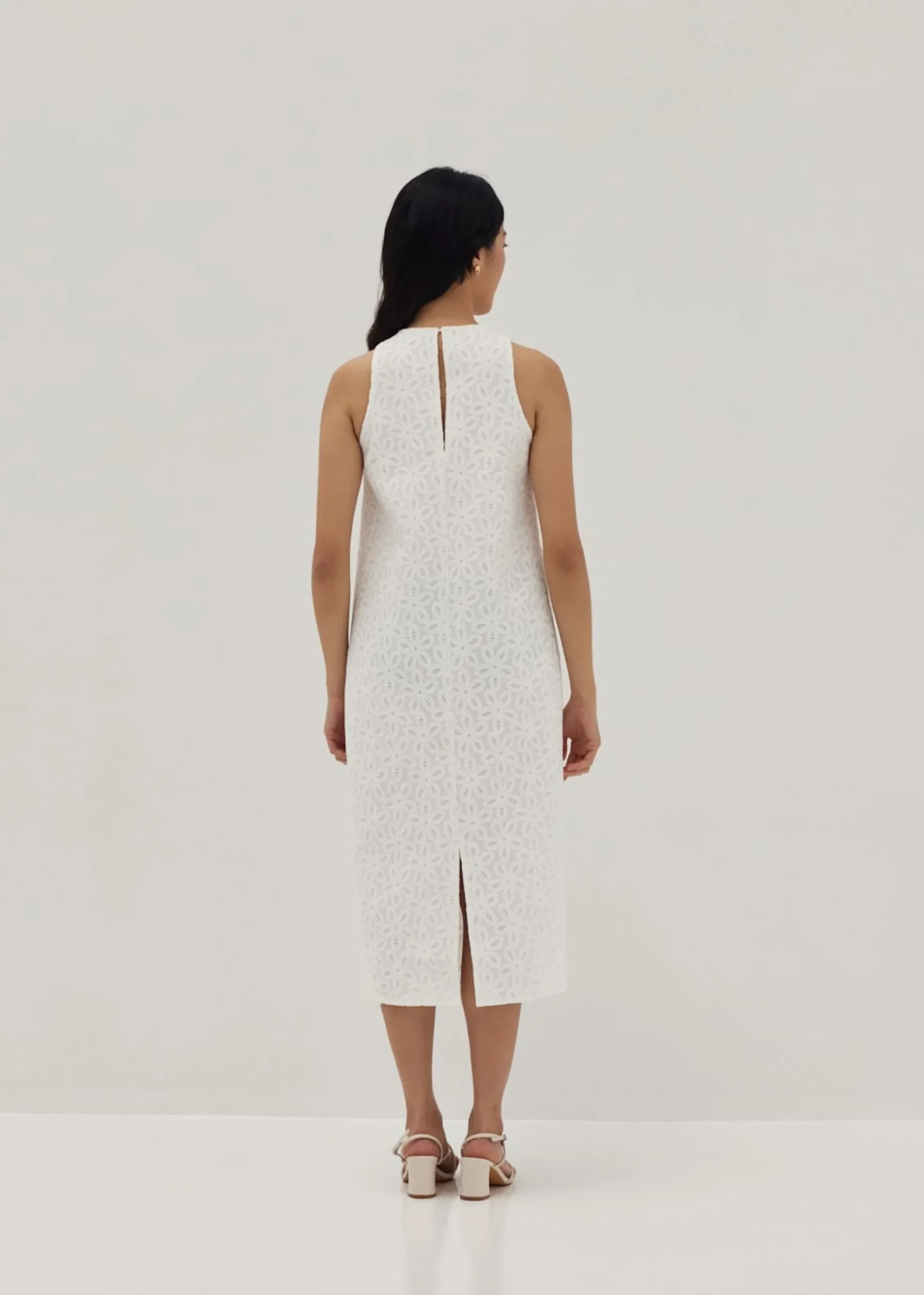 Clover Lace Column Dress