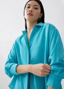 Coleen Drape Button Down Shirt
