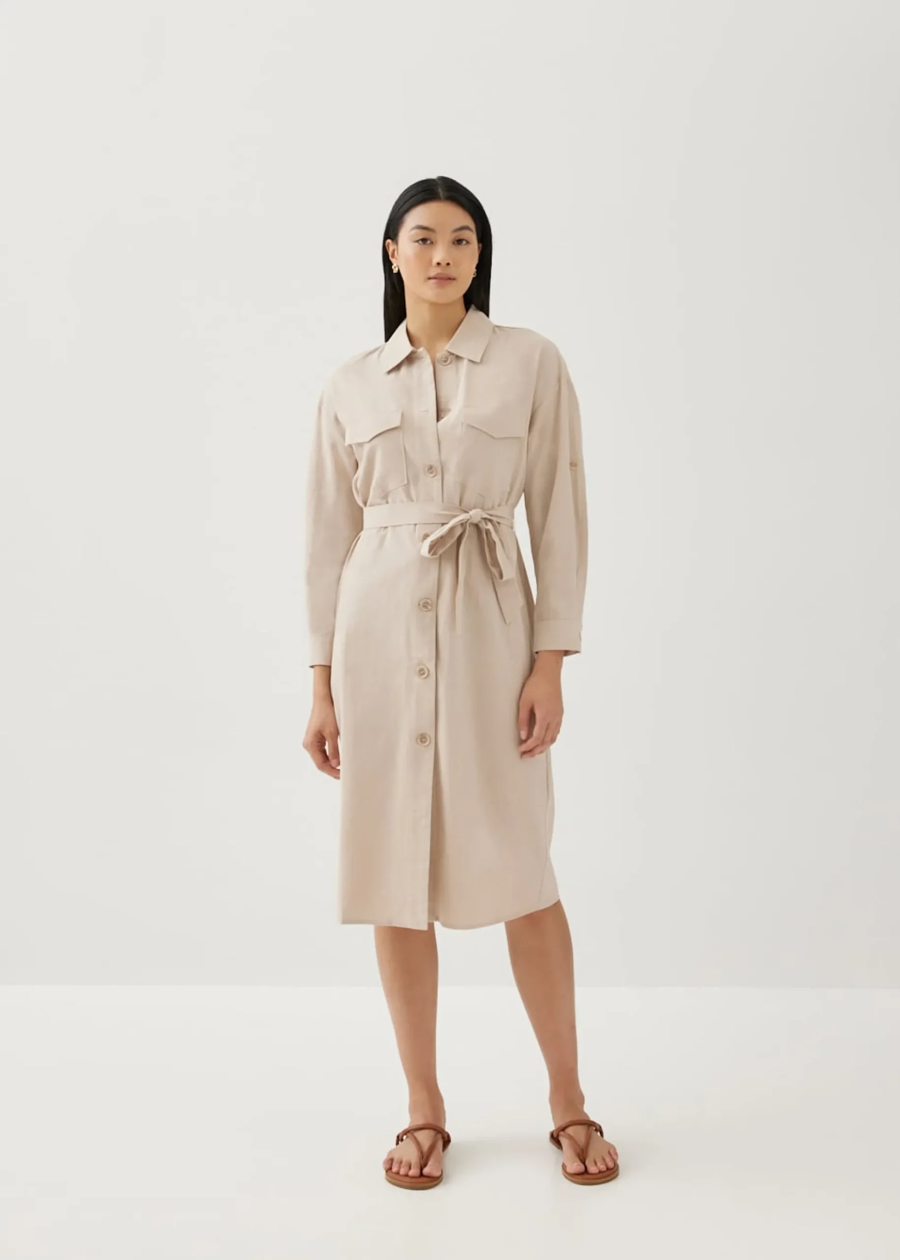 Concha Relaxed Shirt Dress