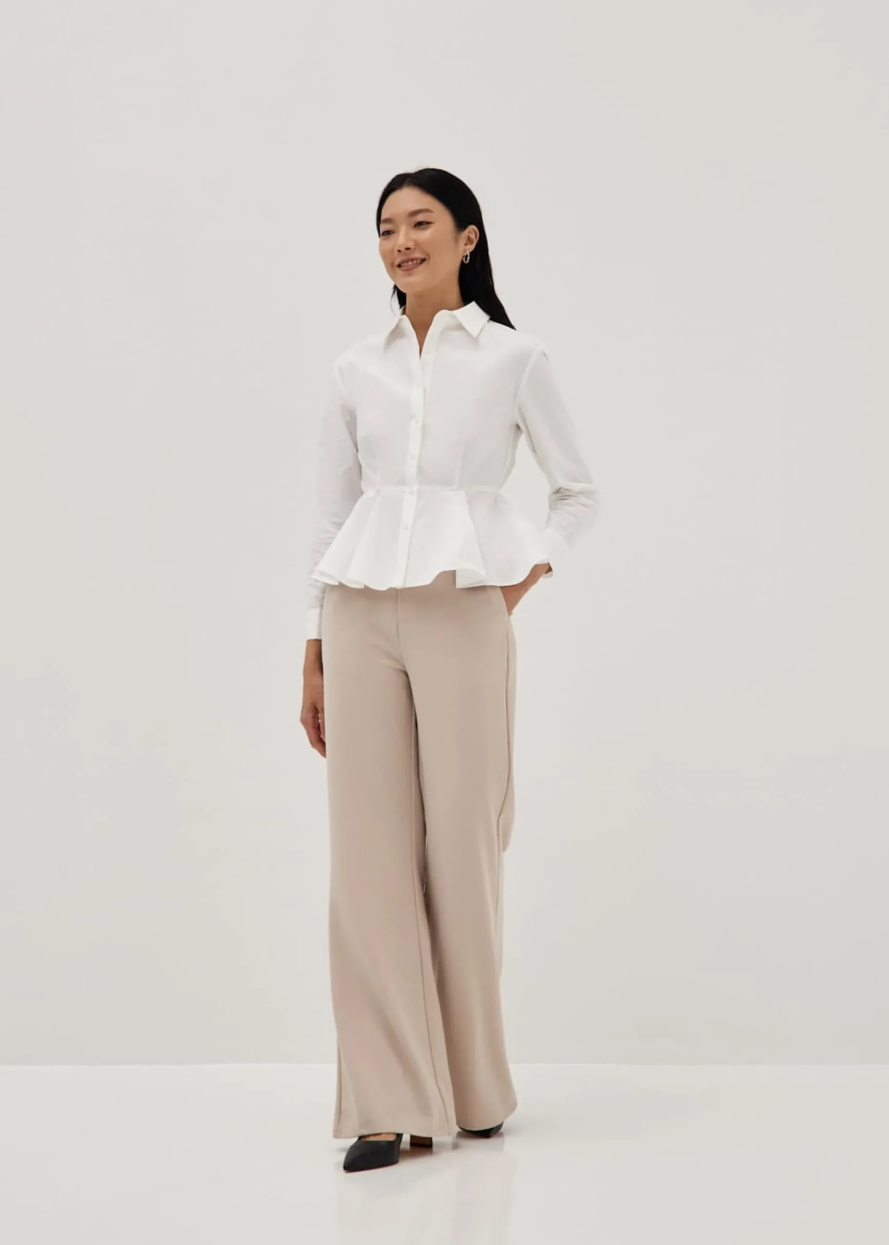 Coraline Peplum Collar Shirt