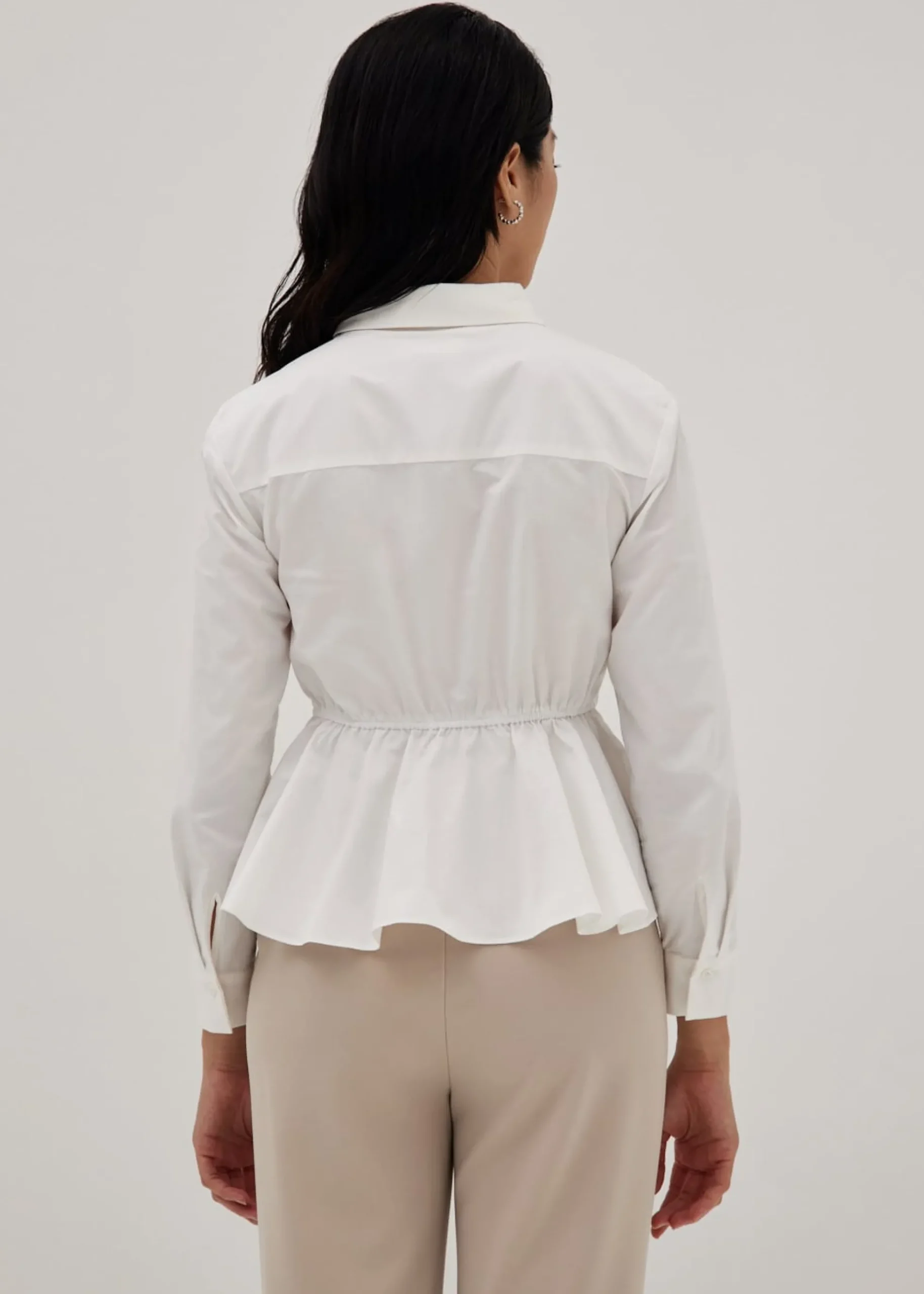 Coraline Peplum Collar Shirt