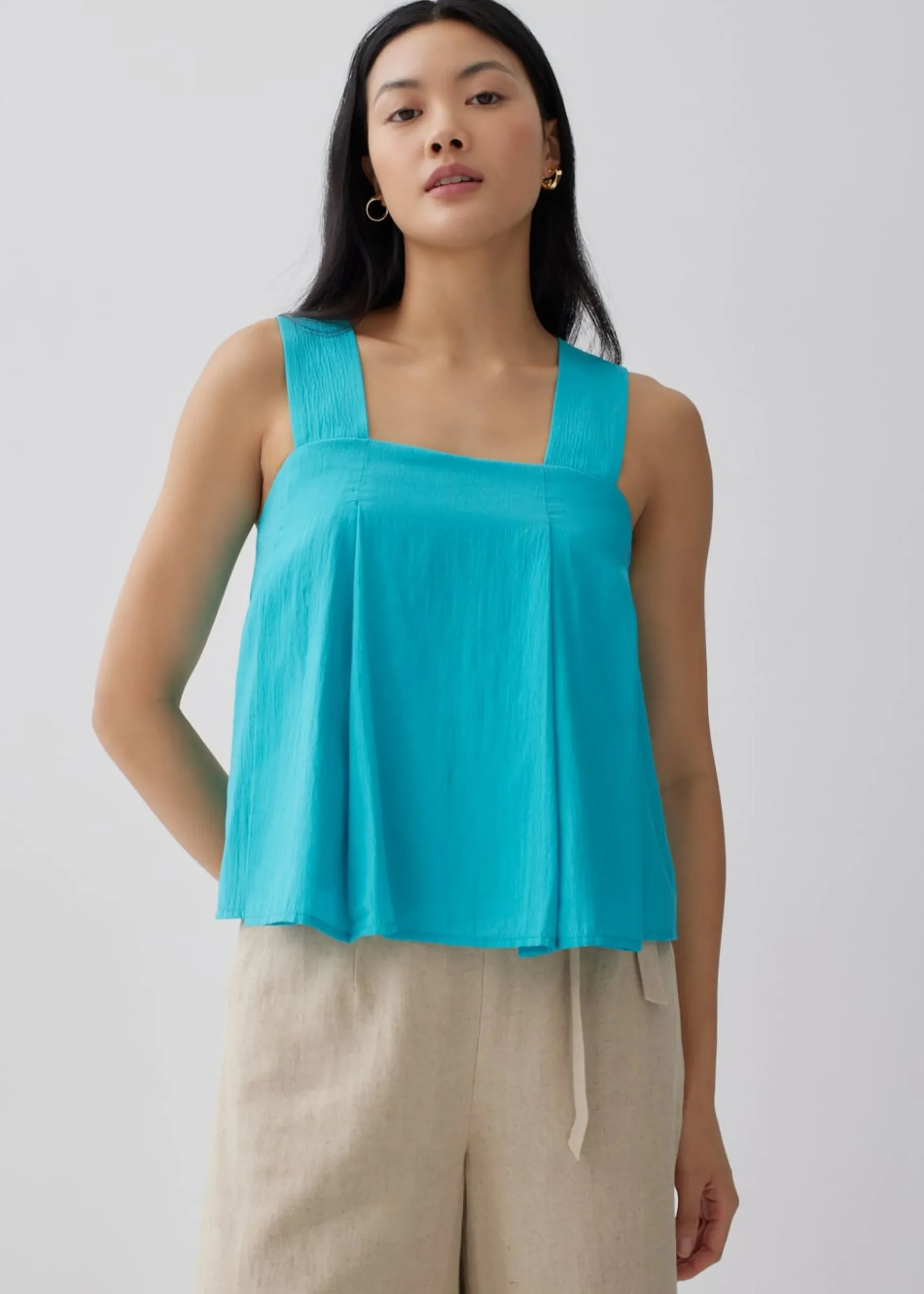 Corinn Inverted Box Pleat Camisole