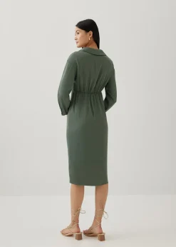 Correa Relaxed Front Twist Shirt Dress