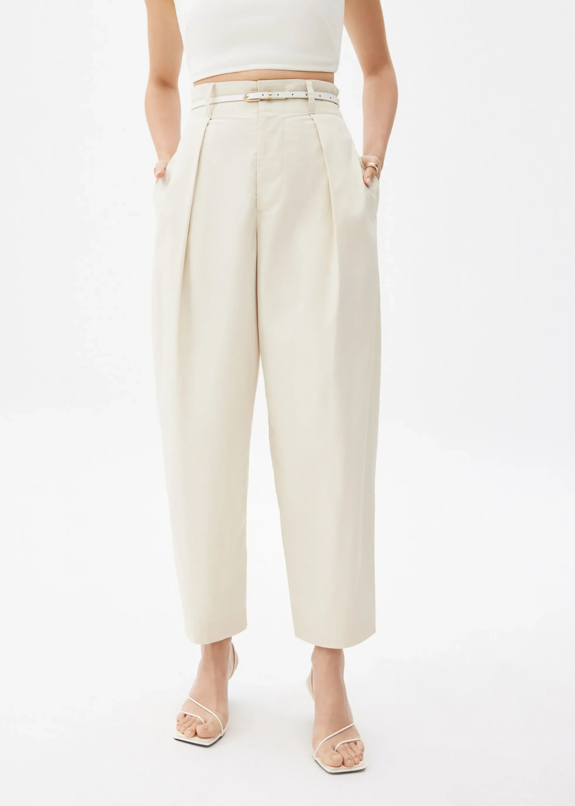 Cotton Barrel Pants