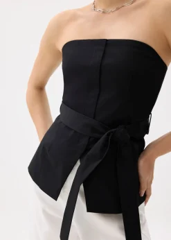 Cotton Belted Tube Top