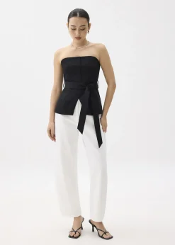 Cotton Belted Tube Top