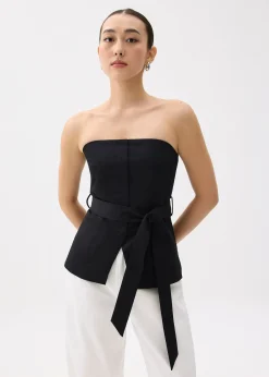 Cotton Belted Tube Top