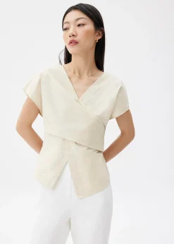 Cotton V-neck Top