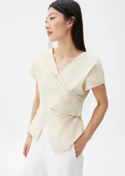 Cotton V-neck Top