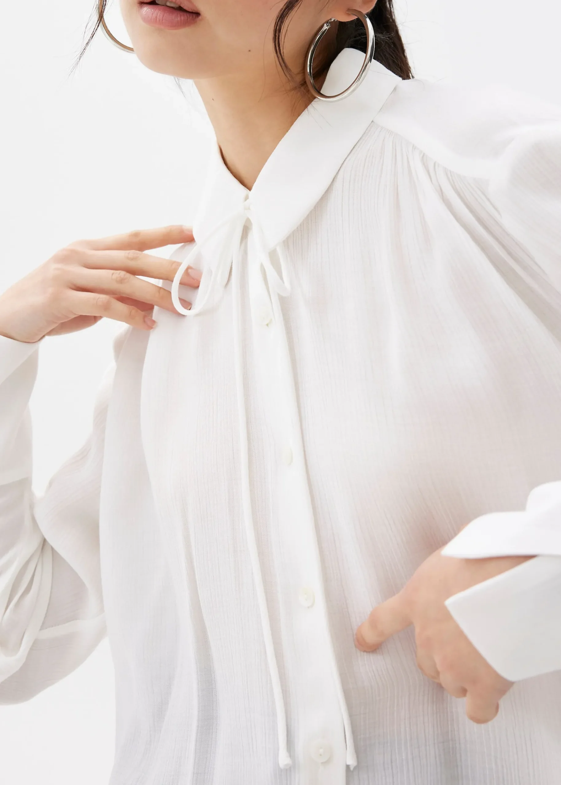Crinkled Button Down Shirt