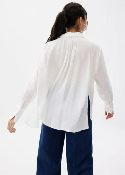 Crinkled Button Down Shirt