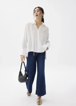 Crinkled Button Down Shirt