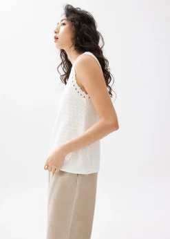 Crochet Round Neck Tank Top