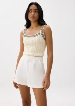 Crop Knit Camisole Top