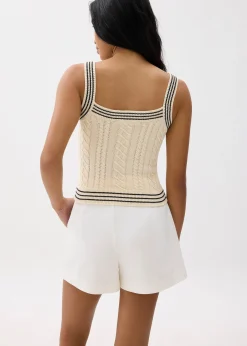 Crop Knit Camisole Top