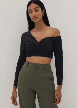 Dakota Padded Asymmetric Off Shoulder Top
