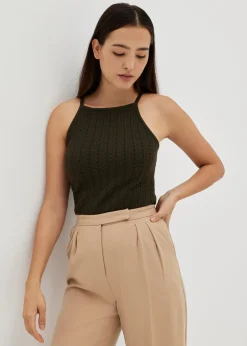 Daliah Crochet Knit Tank Top