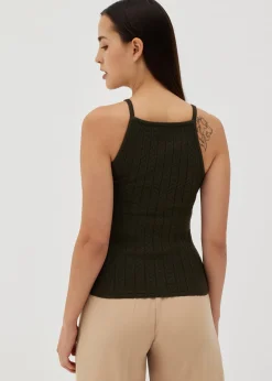 Daliah Crochet Knit Tank Top