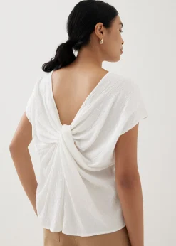 Danara Twist Back Shell Top