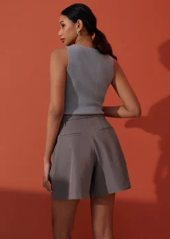 Dani Tailored High Waist A-line Shorts