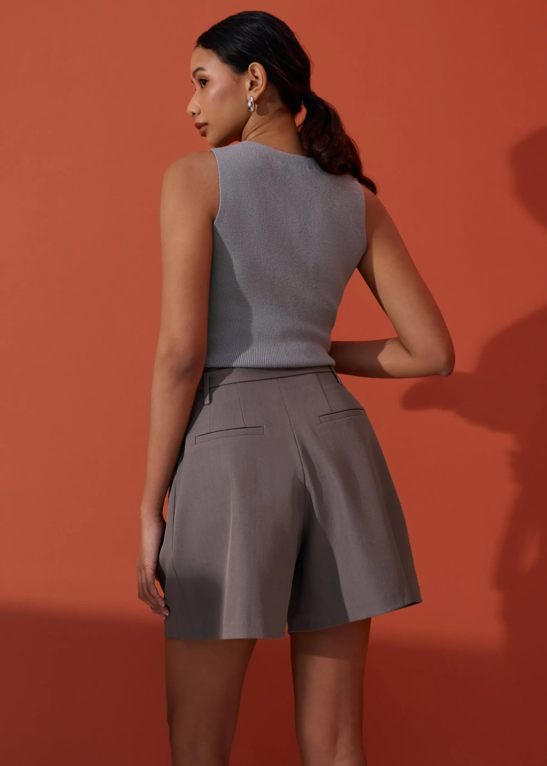 Dani Tailored High Waist A-line Shorts
