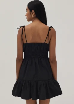 Darla Tie Shoulder Tiered Mini Dress