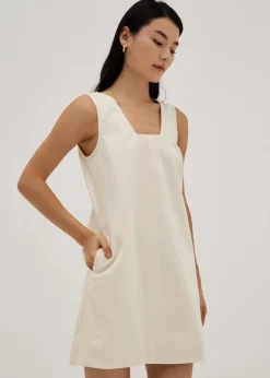 Dea Square Neck Shift Dress