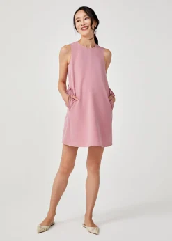 Della Maternity Side Tie Shift Dress