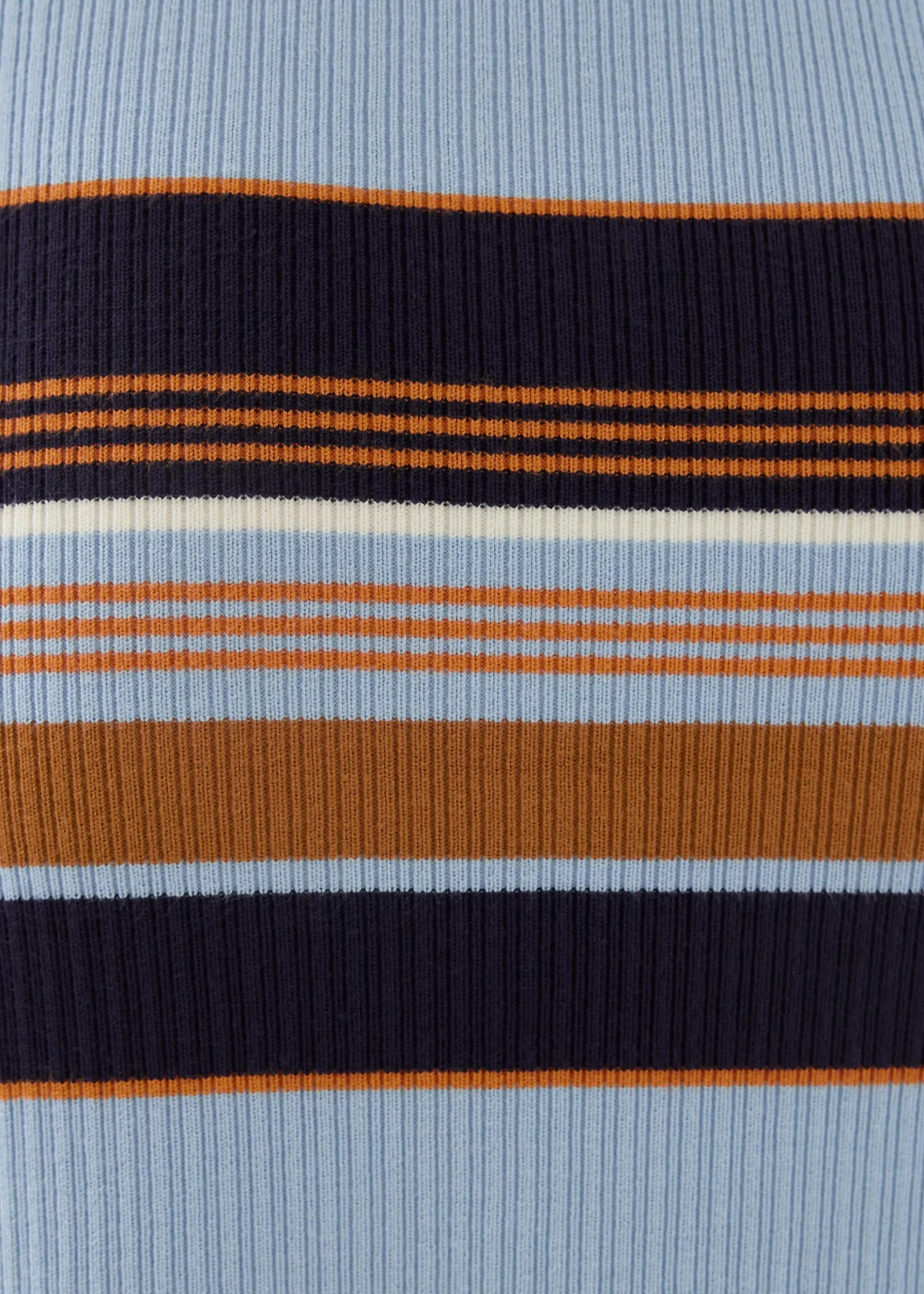 Deluna Striped Collared Column Midi Dress