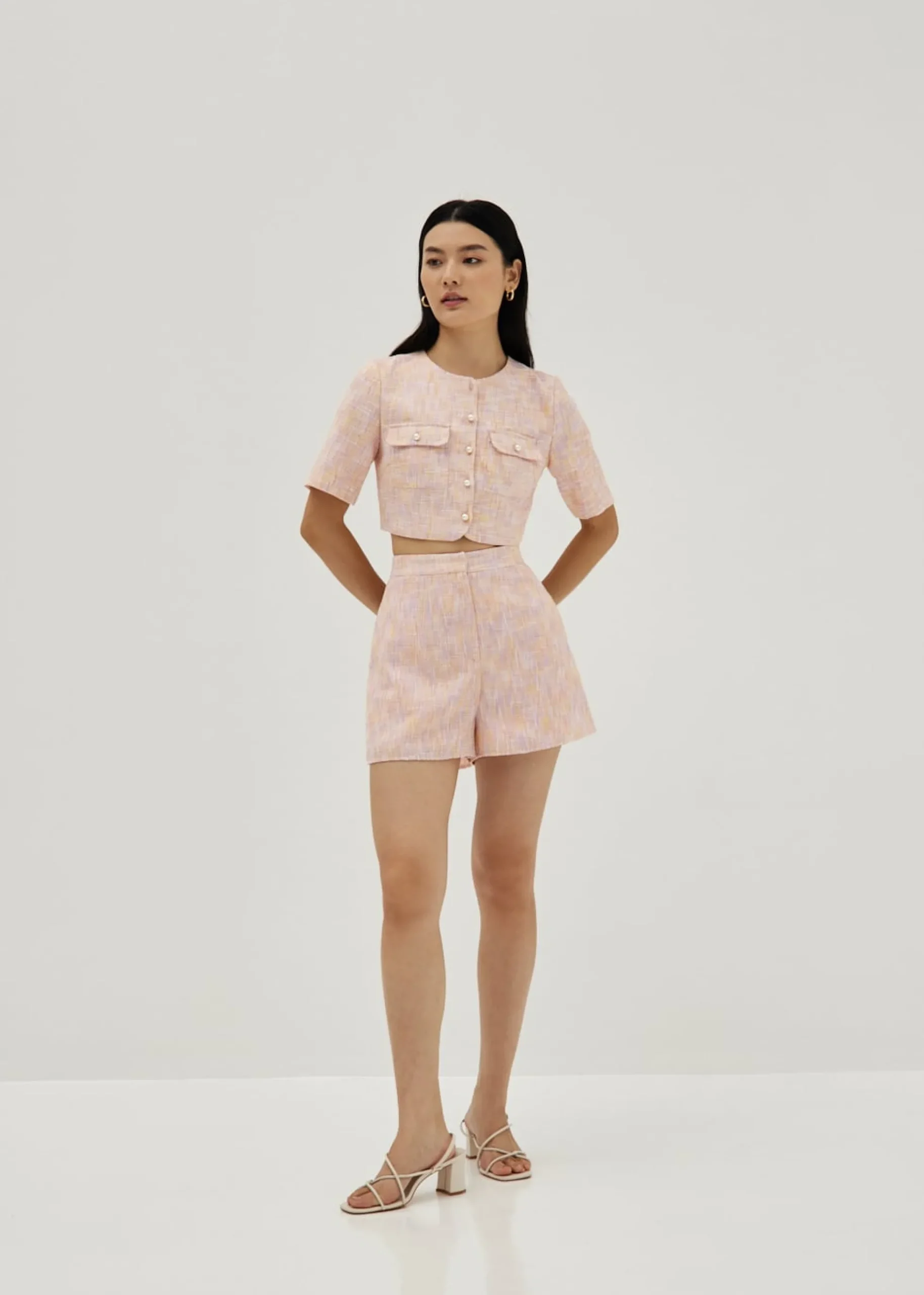Denice Tweed Boxy Top