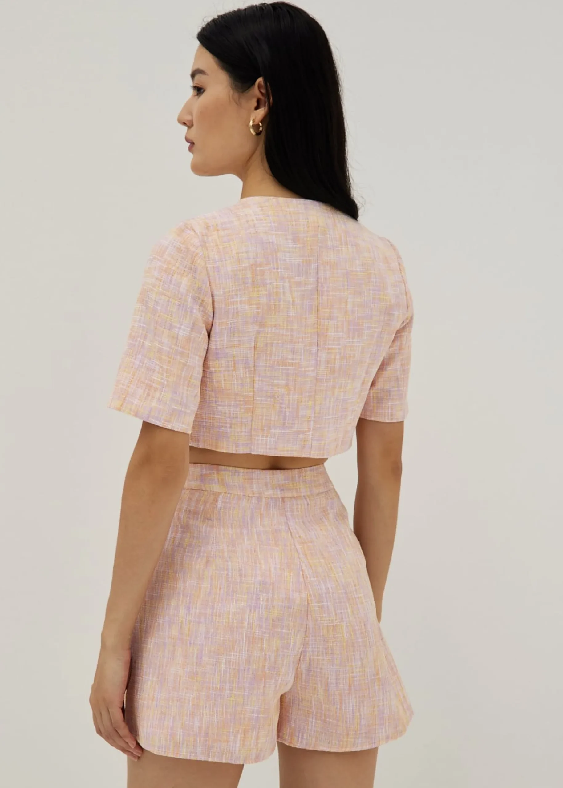 Denice Tweed Boxy Top