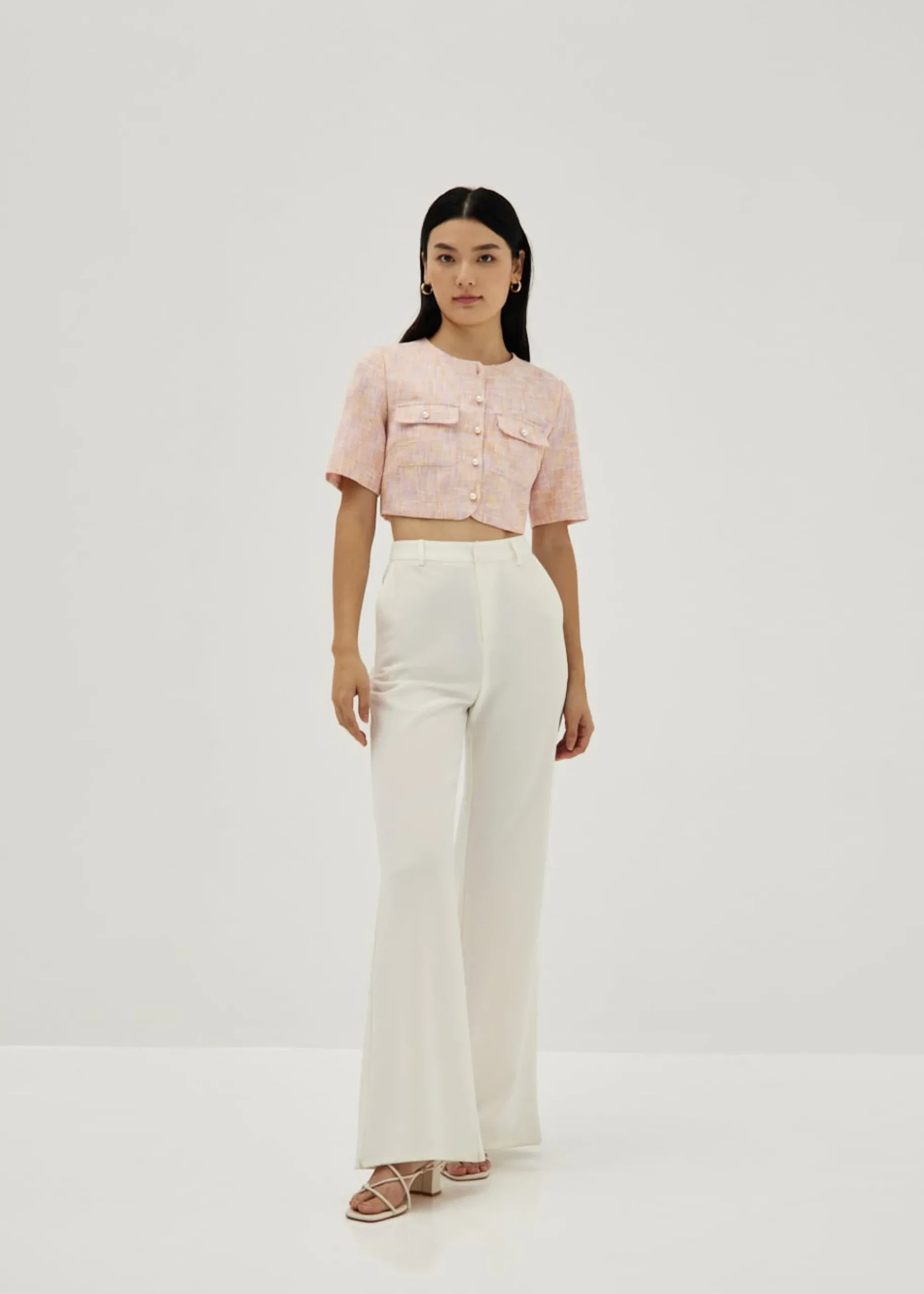 Denice Tweed Boxy Top