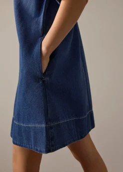 Denim Shift Mini Dress