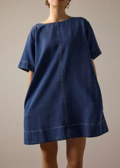 Denim Shift Mini Dress