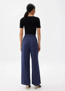 Denim Straight Leg Jeans