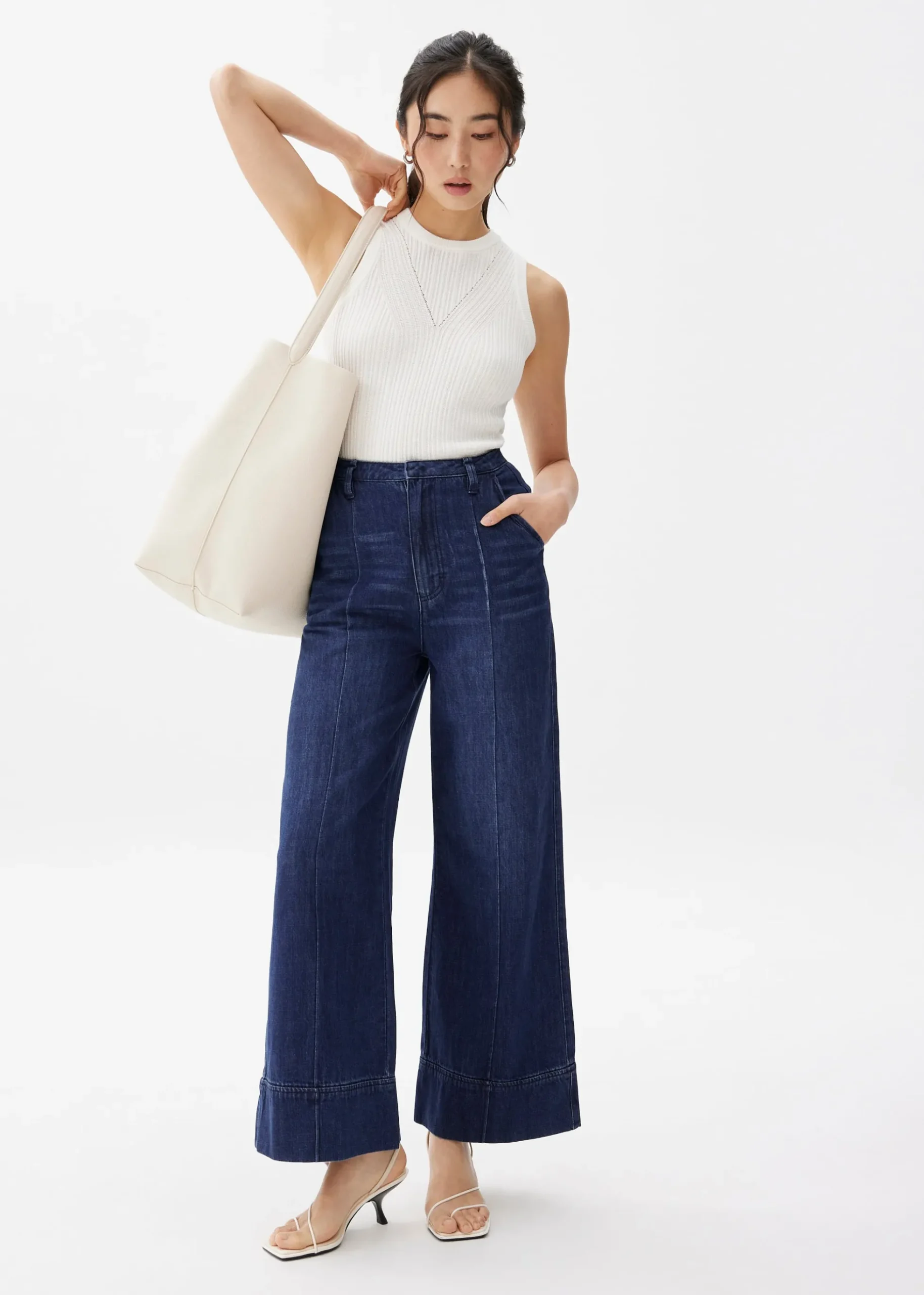 Denim Wide Leg Jeans
