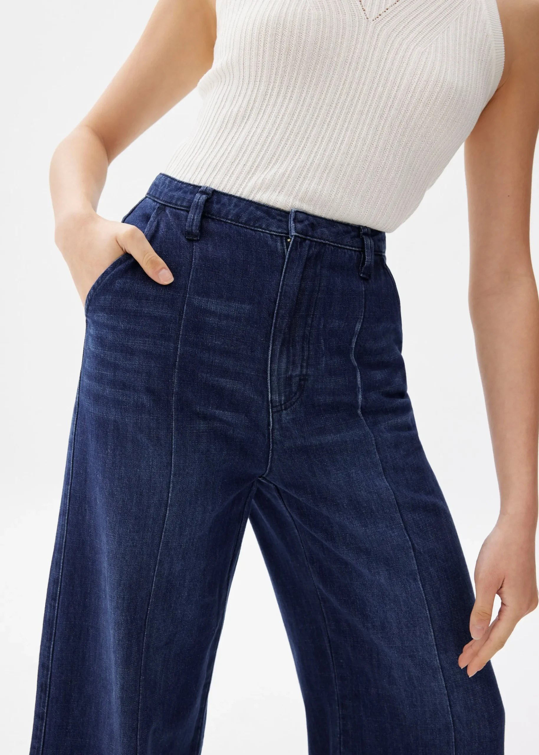 Denim Wide Leg Jeans